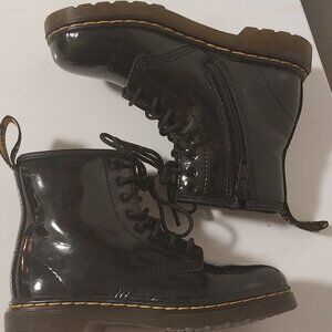 Dr. Martens Boots kids size 10 shiny black